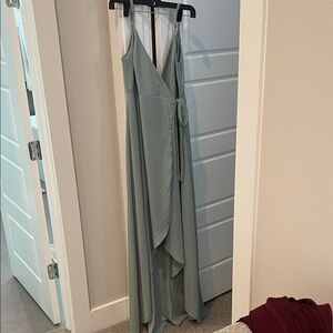 Show Me Your MuMu High Low Dress in Sage